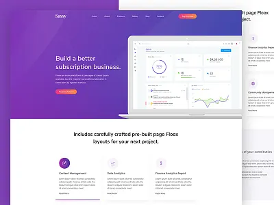 Saas Landing Page (WIP) admin dashboard landing page modern saas saas landing unique web design