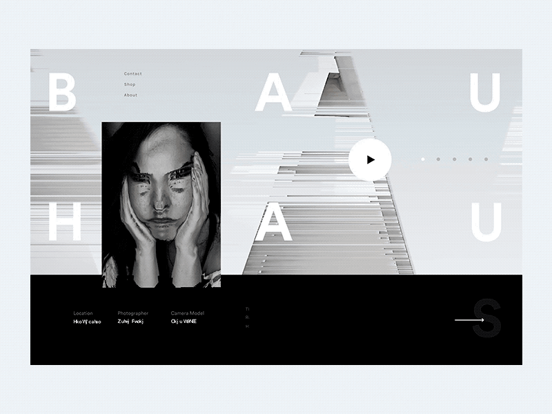 Glitchy Lookbook clean editorial glitch grid lookbook minimal minimalistic portfolio shop typography ui