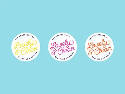 Lovely And Clean Badges branding logo