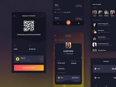 Midnite - Transactions blockchain chart crypto cryptocurrency graph kit mobile qr stats transaction ui