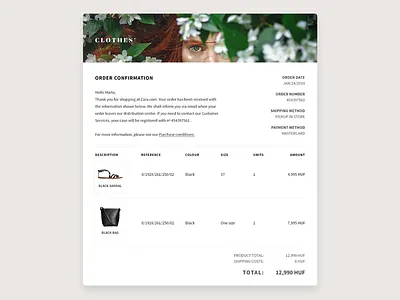 DailyUI #017 - Email Receipt 017 challange dailyui email receipt uidesign uxdesign
