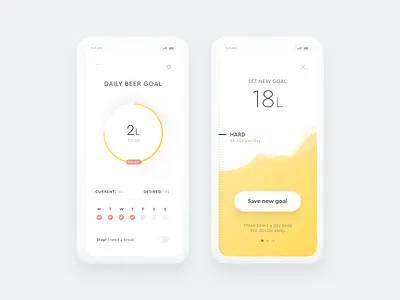 Daily UI Challenge #007 — Settings app beer dailyui goal ios ui ux
