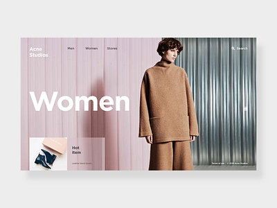 Acne Studios acne concept studios ui ux web