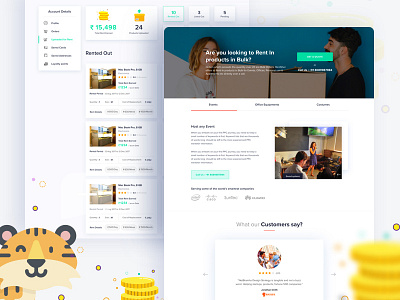 Rent In Bulk, Uploaded for Rent design netbramha properties renting rentsher template ui ux website design