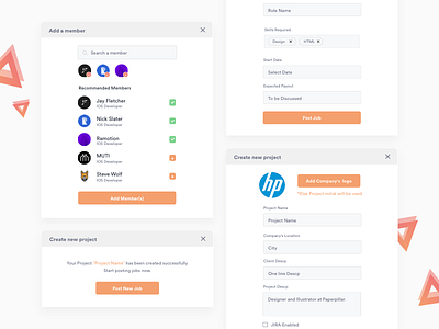 Modals add member clean cosmos create forms indiez member modal ui