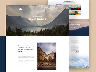 Xmountain | Experimental Design colour concept creative fashion google minimal nature story template ui ux web page