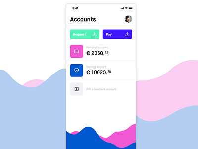 Wallet Overview App Screen app crypto dashboard interface ios iphone pattern screen wallet x