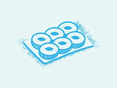 Foodservice Icons blue branding donut food foodservice icon muffin packaging sandwich vector
