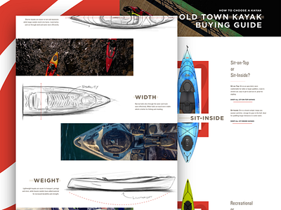 Old Town Kayak Buying Guide buying design guide kayak layout live old shop site sketch town ui