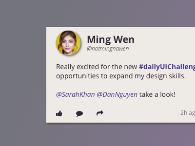 Daily UI #81: Status Update agents of shield daily ui daily ui 081 daily ui 81 daily ui status update dailyui81 fake company pretend company social media status status update web design