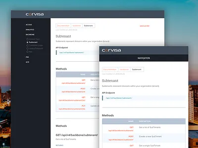 Corvisa API Documentation api docs