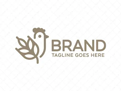 Chicken and Wheat Logo agricultural bird logo branding cereal chicken and wheat logo chicken logo creative logo farm farmhouse farmland grain illustration logo modern logo plantation poultry logo restaurant logo ui ux unique logo wheat logo