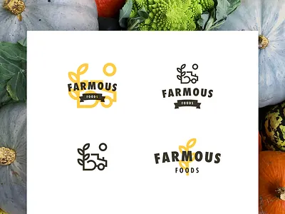 Farmous Foods branding farming foods identity logo motion organic farming print vintage