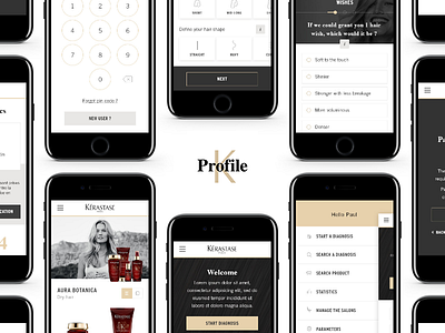 K Profile - App app hair hairdresser k k profile kérastase mobile profile real project salon