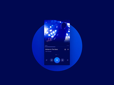 Music player dark theme app application colors design interface material mobile ui user ux
