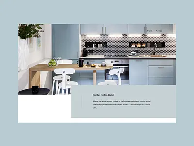 Laure Caye - Interior designer animation clean design french layout minimalist transition