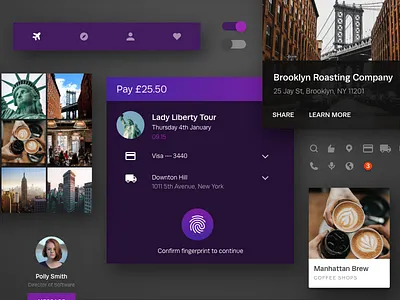Sky UI Kit for Adobe XD adobe animation blog layout messaging travel ui ux