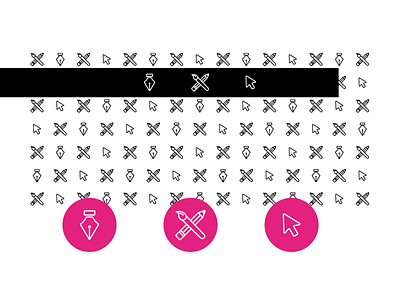 Simplistic Creative Icons/Pattern art brush creative geometric icons mouse pattern pentool simple simplistic supplies symbols