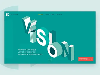 Cheuvreux - Rebranding 3d cheuvreux design homepage landing rebrandind ui ux