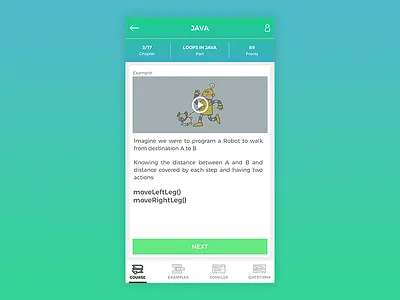 Elearning appui coding coursescreen elearningapp userinterface