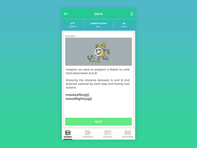 Elearning appui coding coursescreen elearningapp userinterface