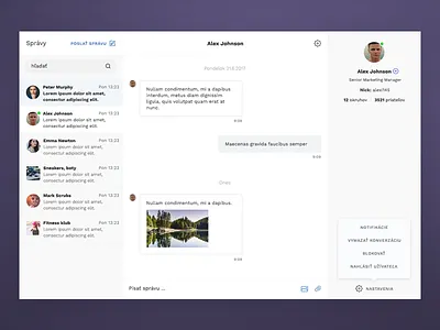 Messages chat clean messages messaging minimal simple ui white
