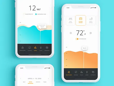 House App Rebound app clean home mobile simple ui white