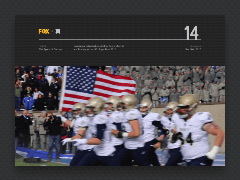 Fox Sports Super Bowl Case Study american football football fox game nfl sport sports super bowl tv ui ux