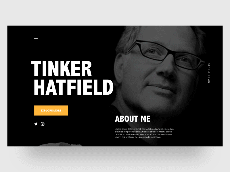 Hatfield Portfolio animation appdesign gif graphicdesign productdesign uidesign uigif uxdesign webdesign