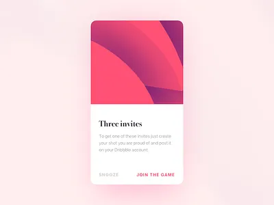3 dribbble invites card dialog dribbble freebies giveaway invitation invites material design mobile modal ui ux