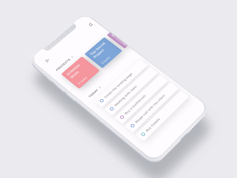 Main >> Project animation iphone iphone x list project to do transition
