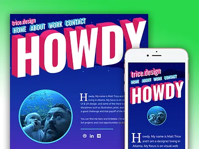 Portfolio Redesign foundation giant squid howdy illustration nature ocean personal portfolio portfolio redesign redesign svg zurb