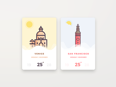 Venice & Sanfrancisco austria ca california europe illustration sanfrancisco sfo silicon usa venice
