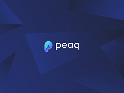 Peaq clean dark design fresh identity logo shape simple symbol visual