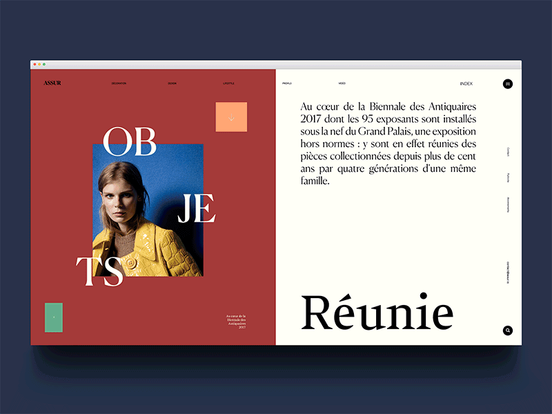 Assur2 animated transition animation fashion gif interaction landing page motion primary ui ux