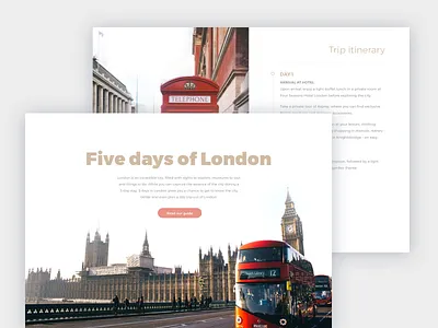Trip itinerary clean itinerary travel ui ux website
