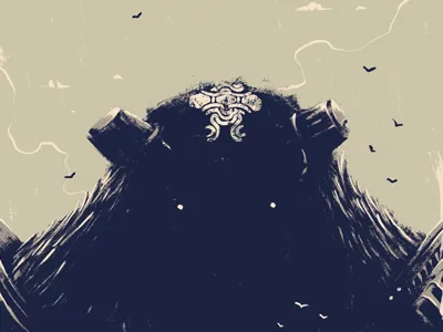 Shadow of the Colossus x Japan Studio colossus illustration japan poster print shadow sony studio