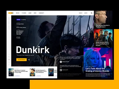 TV Platform - Concept Design concept design entertainment imdb modern movie netflix tv ui ux uxdesign website