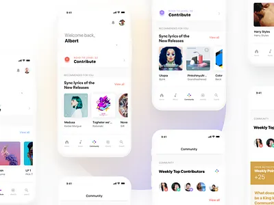Introducing Community android app community concept flow free gamification icon ios minimal music visual