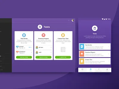 Test Series @Toppr class e learning illustration school study tech topper ui vector