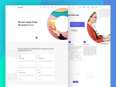 Clean minimal Website design about us career clean hire it company minimal services website