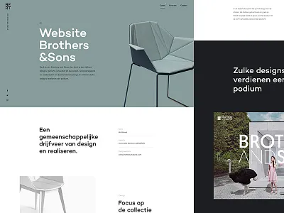 Bert Case Page black chair clean design flat interior pastel white