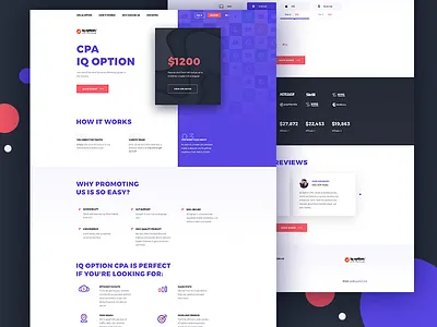 CPA One page blue broker cpa finance landing lp money one page