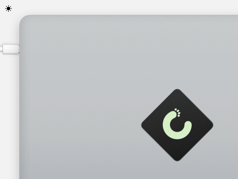 MacPaw Luminescent Stickers apple light logo luminescent macbook macpaw new phosphorus pro sticker