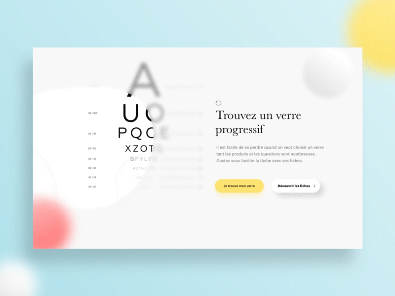 Gustav Parallax 👓 3d app branding design lettering product ui ux vector web