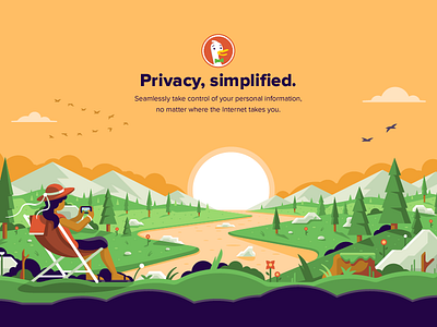 Privacy, Simplified birds calming clouds forest mountains pines relax river sunset trees water woman