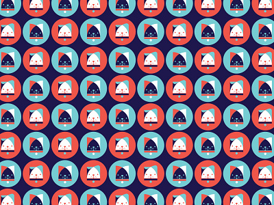 Cats & Dogs branding cat dog logo pattern vet veterinary