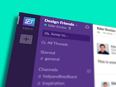 Designer Friends Slack Workspace Design dallas design designer friends logo slack theme work