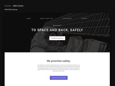 My #SPACEDChallenge Submission challenge design spacedchallange ui ux web web design