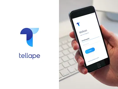 Tellape Branding brand branding clean design gradient logo